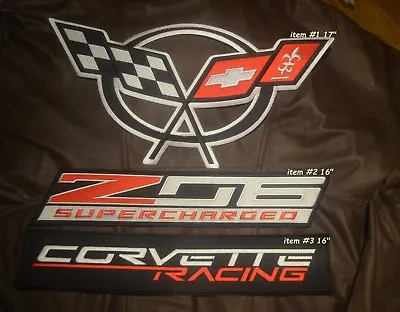CORVETTE RACING SUPER SPORTS Iron-on 16  PATCH For RACING JACKET BACK 👉#3👈ONLY • $19.99