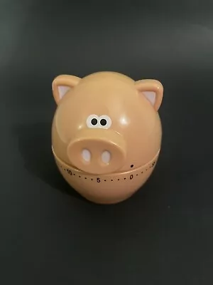 PINK PIG 60 Minute Mechanical Kitchen Timer • $5.50