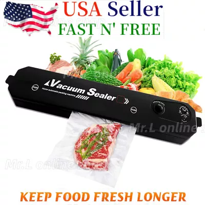 $27.99 • Buy Vacuum Sealer Machine Food Preservation Storage Saver Automatic Seal Bag
