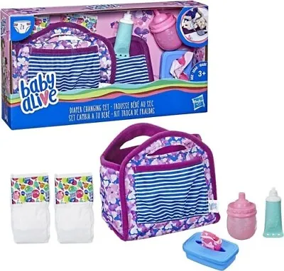 Hasbro Baby Alive Diaper Changing Set With Bag Ages 3+ NEW • $35.83