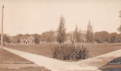 RPPC Grinnell College Campus IA Iowa Mears Cottage Hall Photo Vtg Postcard D11 • $95