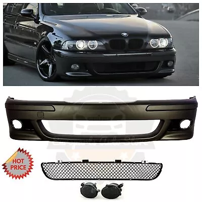 Mtech M Tech M5 Style Front Bumper + Smoked Fogs For 98-03 E39 5 Series & M5 • $439