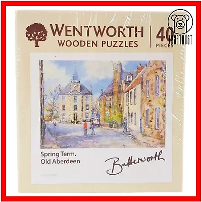 Wentworth Wooden Puzzles Mini Jigsaw Puzzle 40 Pieces Old Aberdeen Spring Term • £17.99