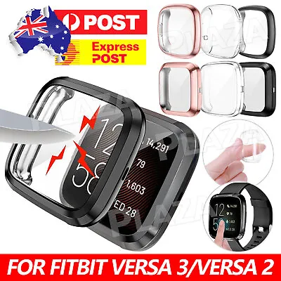 For Fitbit Versa 3 Versa 2 Sense Screen Protector Cover TPU Case Full Coverage • $3.85