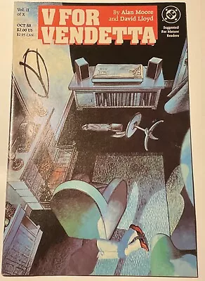 V For Vendetta #2 ~ NEAR MINT NM ~ 1988 DC Comics • $8.99