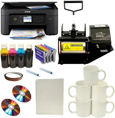 Heat Press Mugs Cups Wireless Sublimation Ink Printer Transfer Paper Startup Kit • $256.99