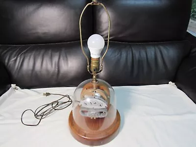 Arcman Electric Meter Table Lamp Plastic Dome No Shade Works Used Steampunk • $75