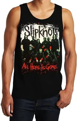 Slipknot All Hope Is Gone  HEAVY METAL Band Black Tank Top Men's Sizes • $12.99