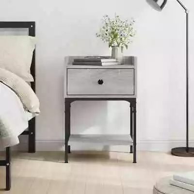 Bedside Table Grey Sonoma 40.5x31x60 Cm Engineered Wood VidaXL • $69.07