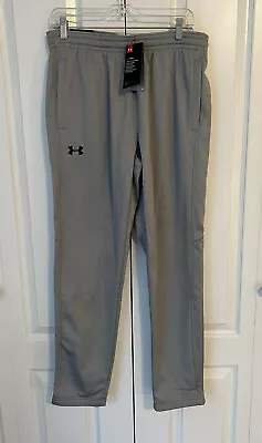 New $55 Mens Under Armour Cold Gear Grey Jogger Logo Pant Sweatpants Pockets B13 • $26.21