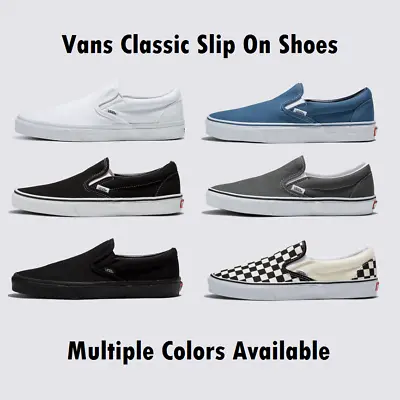 Vans Classic Slip On Unisex Shoes Multiple Colors Available • $54.99