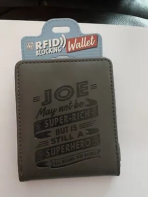 Top Bloke Pre-Personalised Rfid Blocking Men’s Wallet - Men’s Gift - Xmas • £5.99