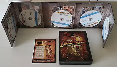 Indiana Jones The Complete Adventures Limited Ed Blu-ray Set + Senitype Fim Cel • $43.55