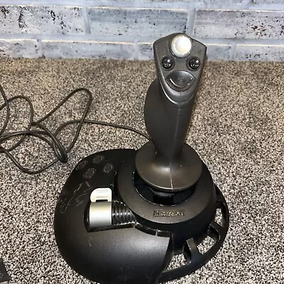 Microsoft Sidewinder Precision 2 Joystick USB Black Gaming X05-92624 Tested • $17.99