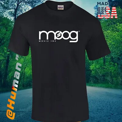 Moog Music Inc Classic Synthesizer Audio Logo T-SHIRT ALL SIZES Free Shipping • $21.99