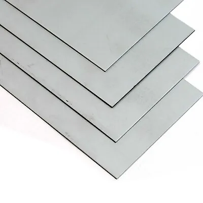 Mild Steel Zintec Coated Sheet Metal Plate 0.7mm 1.2mm 1.5mm Guillotine Cut • £1.99