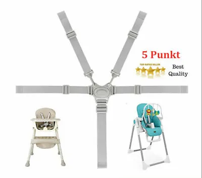 Baby Seat Belt 5 Point Harness Straps High Chair Harness Universal • £5.79