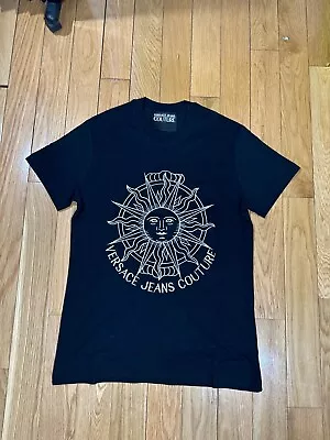 MSRP $195 Versace Jeans Couture Sun Embroidery Tshirt Size M | Check Description • $33