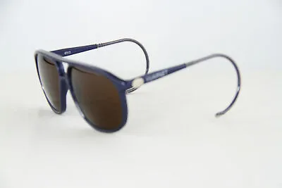 Vuarnet Sunglasses 117 4017 Blue Metal Cable Hook PX5000 Mineral Brown Lens • $111.20