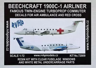 RVHP Models 1/72 Resin Kit Beechcraft 1900C-1 Airliner - 72009 • $131.89