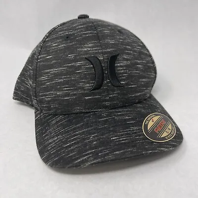 Hurley Icon Textures Black Heather FlexFit Hat Size S/M HNHM0001-SM • $14