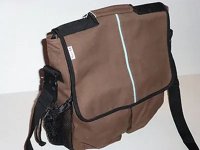 Daddy Diaper Bag Eco-Friendly Organic Cotton Brown Canvas W/Baby Pad NOS W/Tags • $57.95