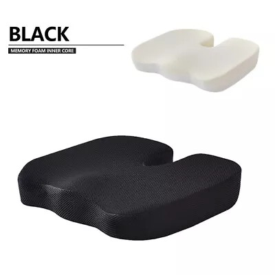 Lumbar Back Support Cushion Car Seat Wheelchair Office Chair Pillow Memory Foam • £10.49