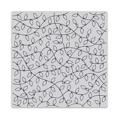 Hero Arts  CHRISTMAS LIGHTS  Background Foam Cling Bold Prints Stamp 6 X6  • $12.95