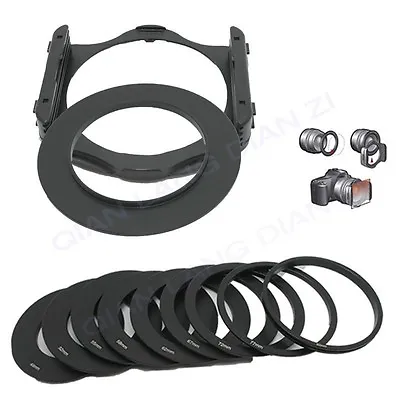 49 52 55 58 62 67 72 77 82mm Ring 9pc Ring Adapter+Filter Holder Set For Cokin P • $7.80