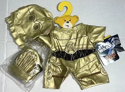 NEW Build A Bear Star Wars C-3PO Gold Droid Robot Costume Outfit Clothing Set • $56.95