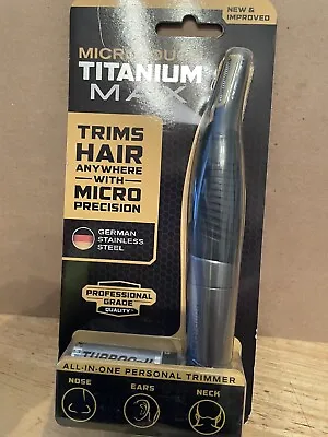 MicroTouch Titanium Max Lighted Personal Trimmer Precision Free Ship! • $12.95