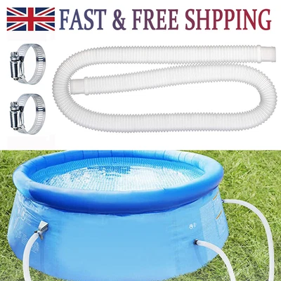 Above Ground Swimming Pool Filter Pumps Hose For 300GPH 330GPH 530GPH 1000GPH • £16.15