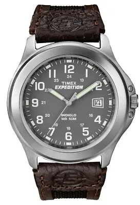 £38.99 • Buy Timex Men's T40091 Expedition Metal Field Brown Nylon And Leather Strap Watch