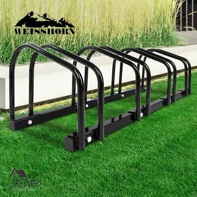 $56 • Buy 1 – 4 Bike Stand Bicycle Rack Storage Floor Parking Holder Cycling Portable