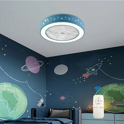 $109.06 • Buy New 21.6   Ceiling Fan W/LED Light & Remote Modern Lamp For Kids Room Bed Room