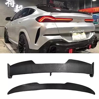 2Pcs Carbon Fiber Rear Roof Spoiler Top Wing Lip Fits BMW X6 G06 M Sport 2020-23 • $549