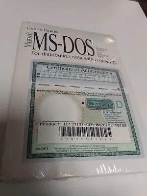 Microsoft Ms-dos Operating System Sealed With 3.5 Floppy Disks • $59.95