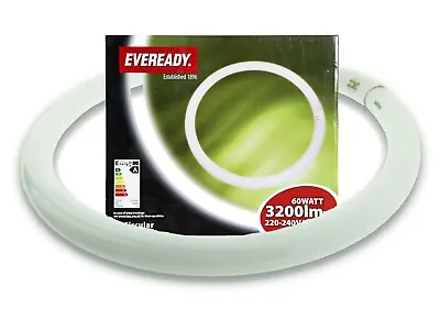 £9.95 • Buy Eveready 60W G10Q 4 Pin T9 Round 400mm Circular Fluorescent Tube Ring Light Bulb