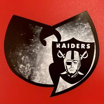 Wu-Tang Clan Las Vegas Raiders Logo Sticker Decal Vinyl Football Oakland Jersey • $5