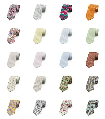 Ambesonne Floral Folk Modern Silky Feel Satin Men's Tie • $22.99