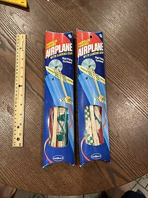 Guillow's #51 Power Propelled Balsa Wood  Vintage Lot 2 Model Airplane Flying F • $19.99