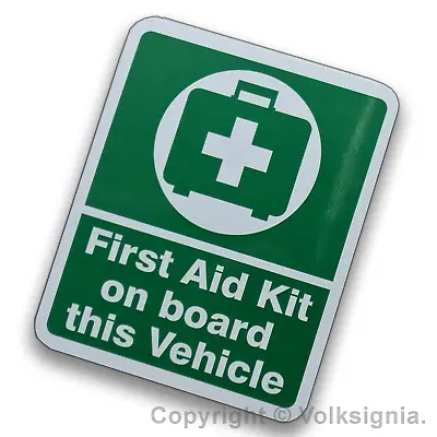 First Aid Kit On Board This Vehicle Magnetic Vehicle Sign - First Responder EMT • £4.99