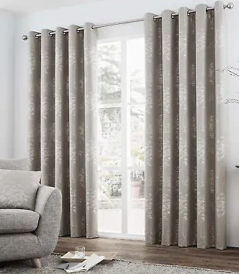 Luxury Eyelet Fully Lined Ring Top Curtains. Elmwood Choice Of Sizes & Colours • £46.99