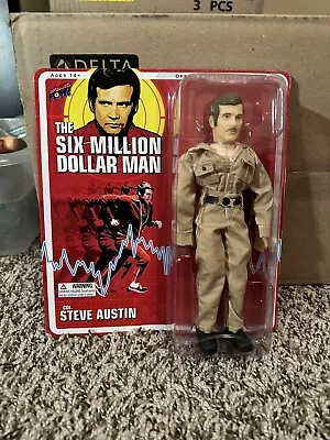Bif Bang Pow Steve Austin Six Million Dollar Man Khakis W/ Mustache - 2012 NEW!! • $50