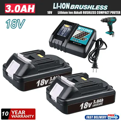 18V 3.0Ah Replacement For Makita Lithium Ion Battery Or Charger BL1815 BL1820 • $16.89