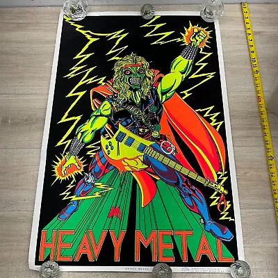 VTG 1980 Scorpio HEAVY METAL #1616 Blacklight Velvet Poster 23  X 35  RARE P10 • $90