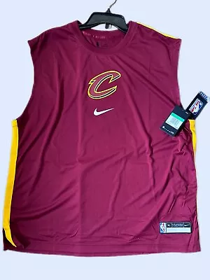 NIKE NBA Cleveland Cavaliers Sleeveless Jersey Size Xl Color Burgundy CN5881-677 • $29.99