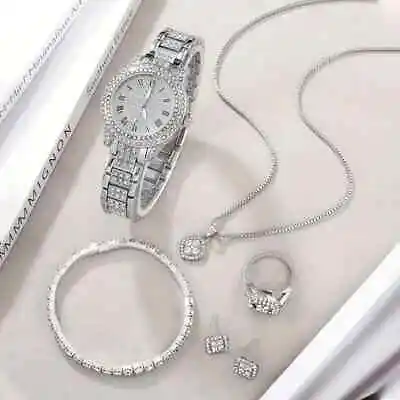 Luxury Rhinestone Quartz Watch Hip Hop Fashion Analog Wrist Watch Jewelry Trendy • $25.98