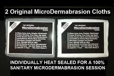 The Original MicroDermabrasion Cloth - Set Of 2 - Acne Blackheads Wrinkles  • $9.71
