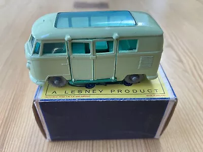 Matchbox No 34 VW Camping Car With Original Box • £36